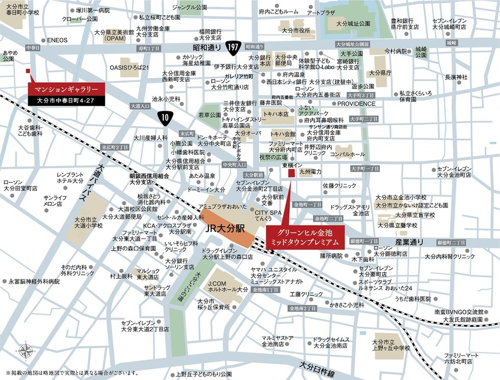 現地・マンションギャラリー案内図