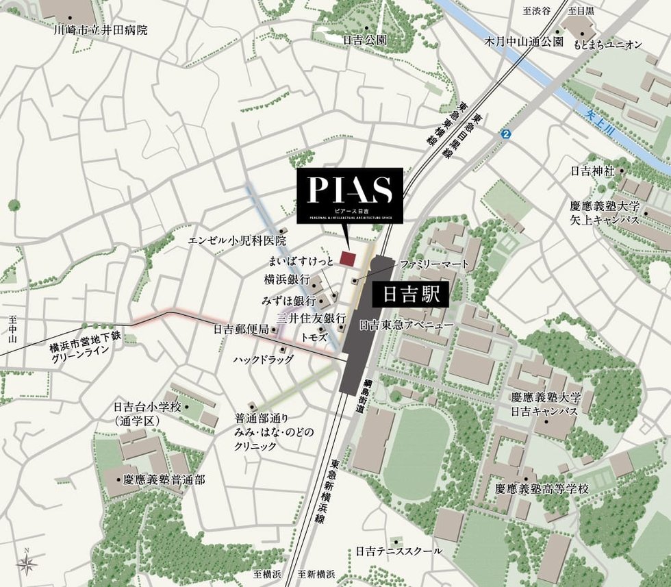現地案内図（広域）