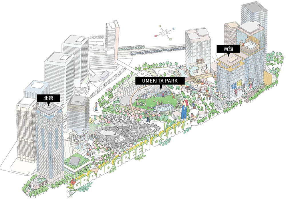 2027年に全体開業予定を控えた、
うめきた2期地区「グラングリーン大阪」。