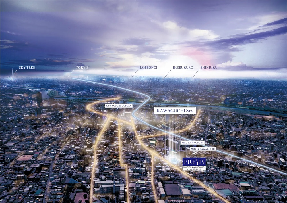 JR京浜東北線で都心へ直結。