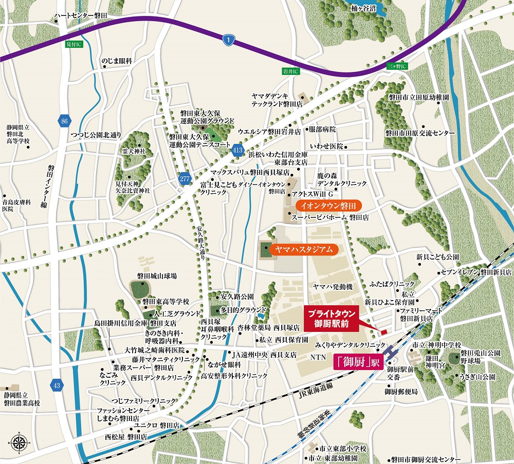 現地案内図