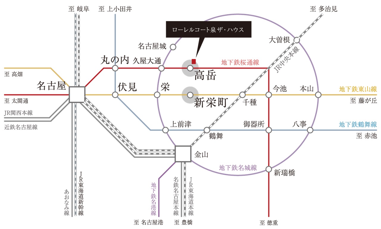 都心のすべてに、ダイレクトにつながる。
