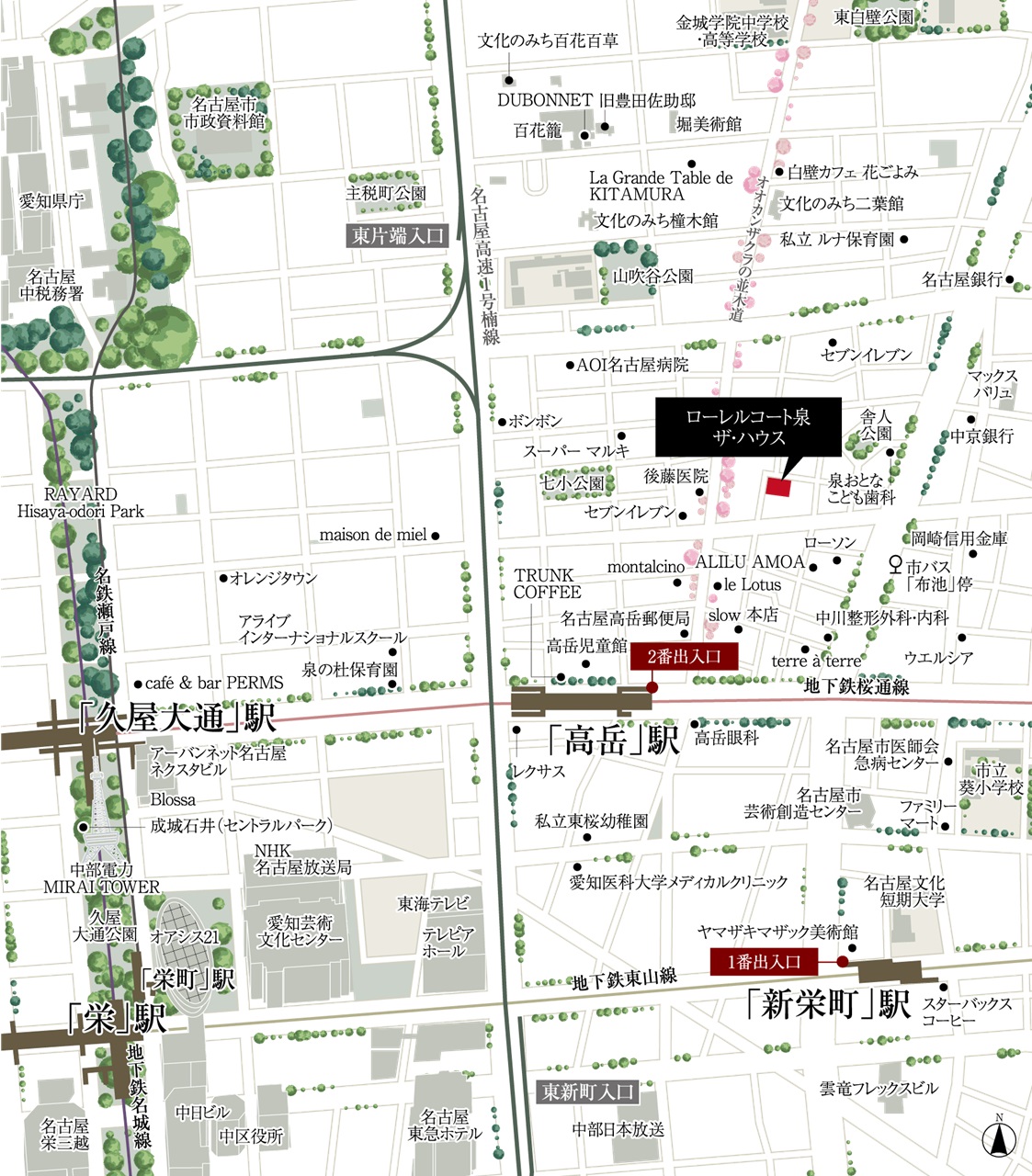 現地案内図