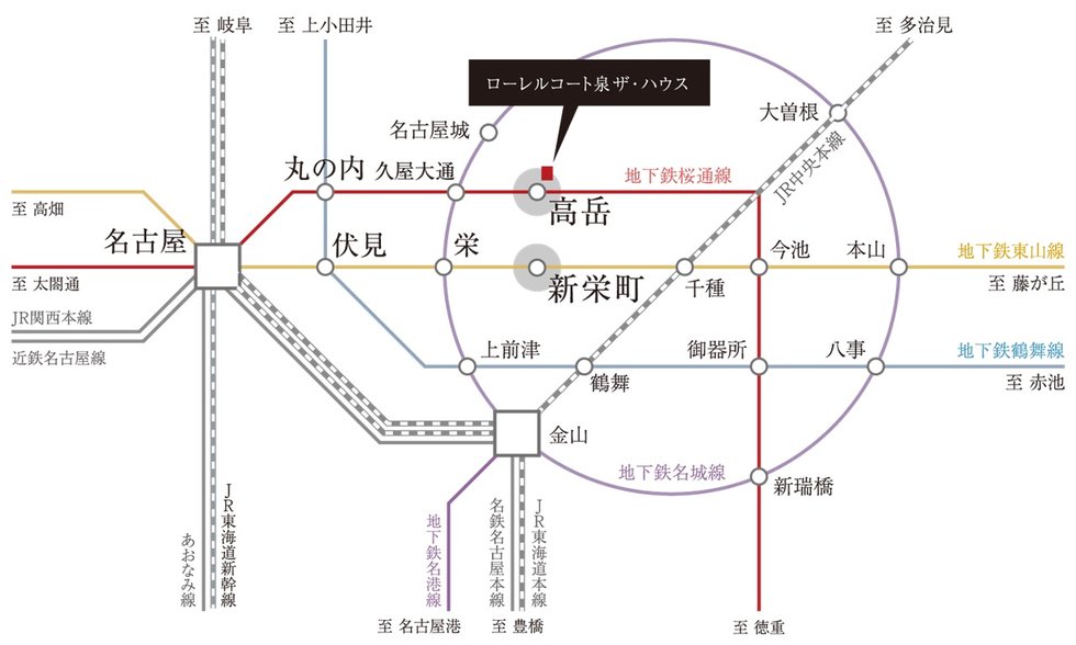 都心のすべてに、ダイレクトにつながる。