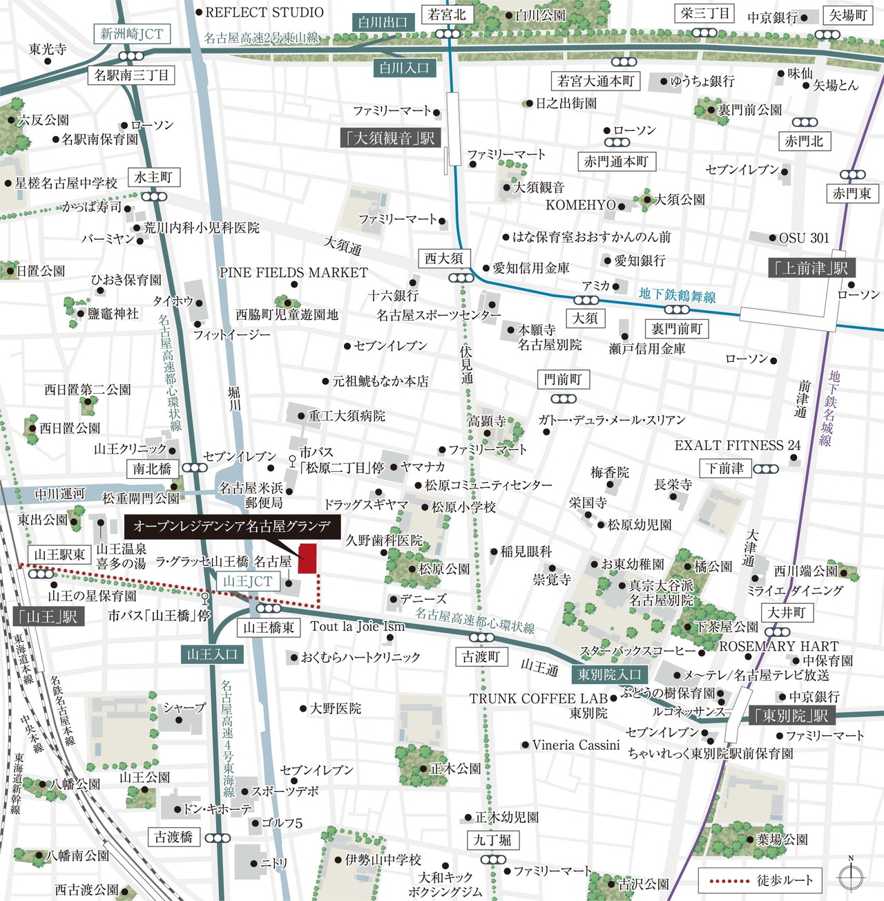 現地案内図