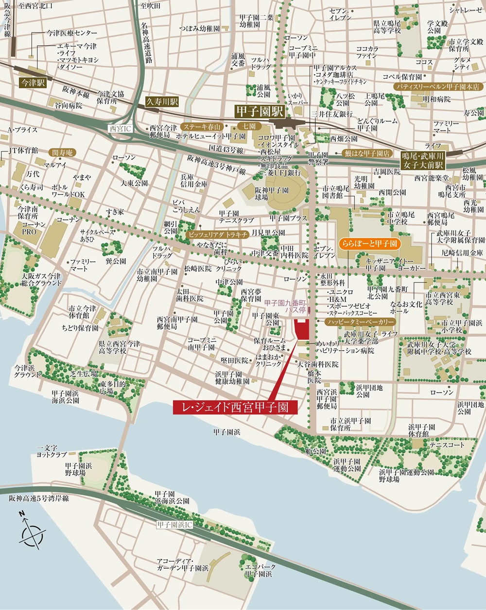 現地案内図
