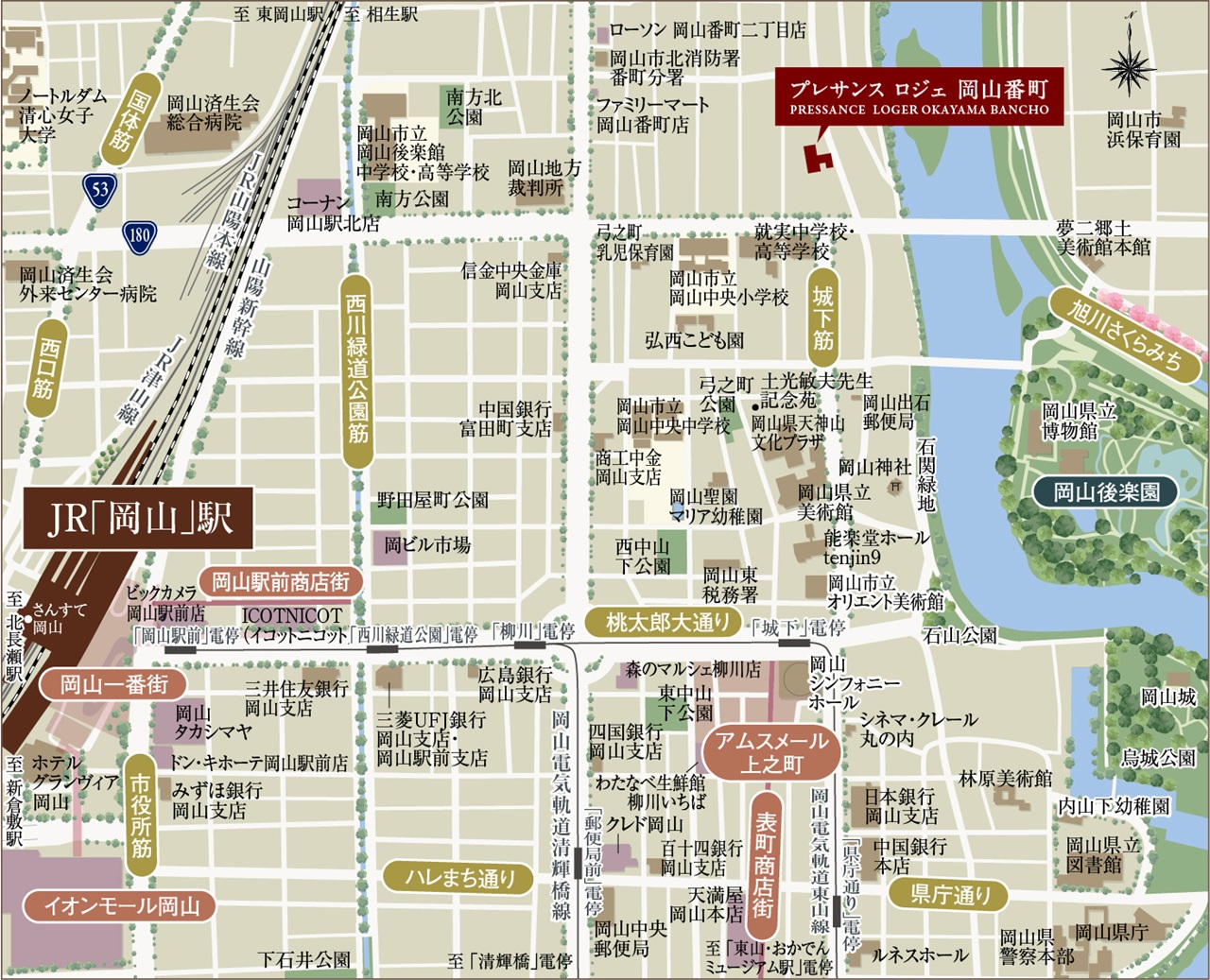 現地案内図