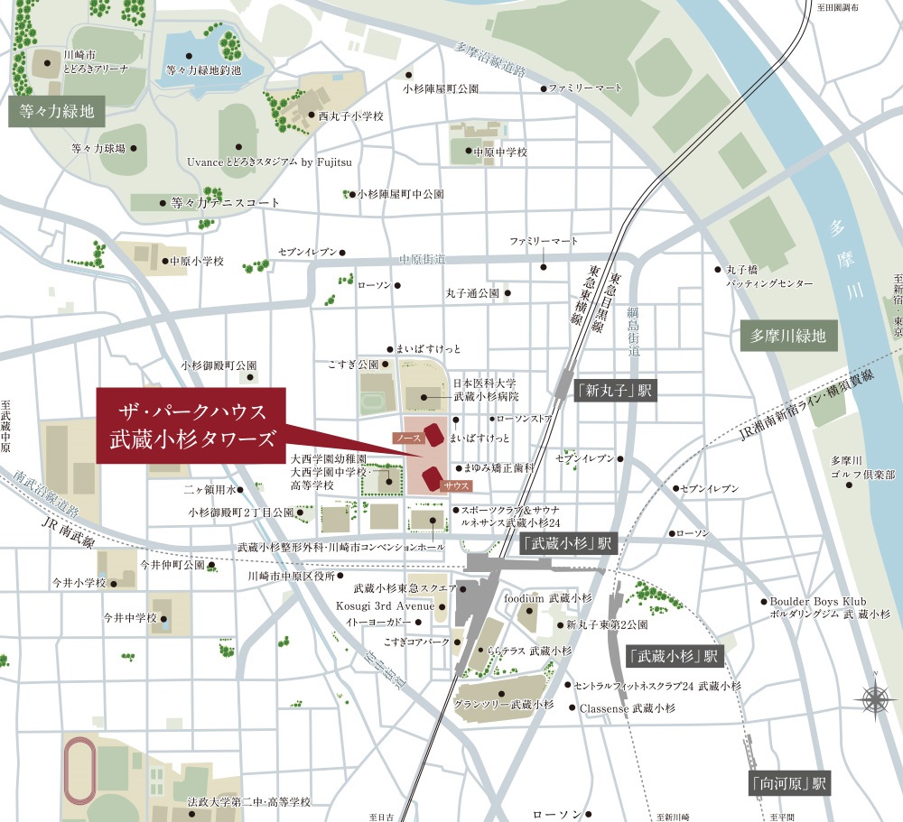 現地案内図（広域図）