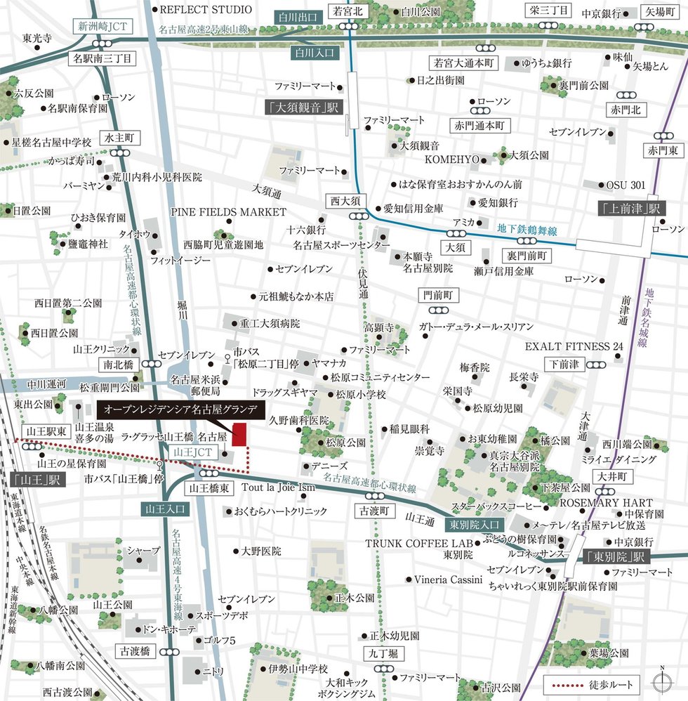 現地案内図