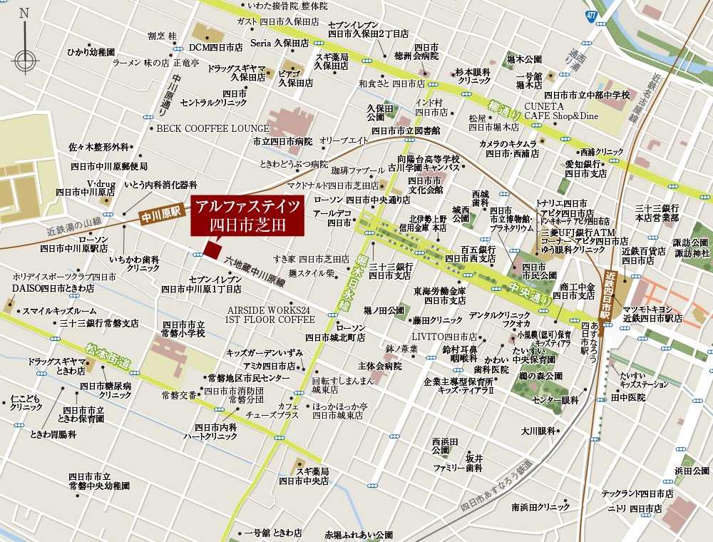 建設予定地案内図