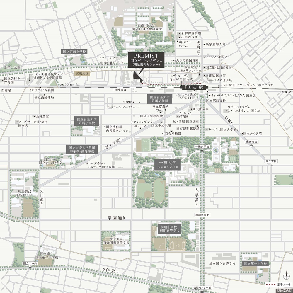 現地販売センター・現地案内図