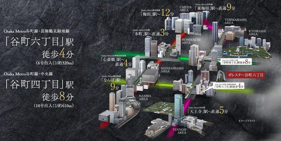 天王寺5分、東梅田9分
都心へダイレクトアクセス