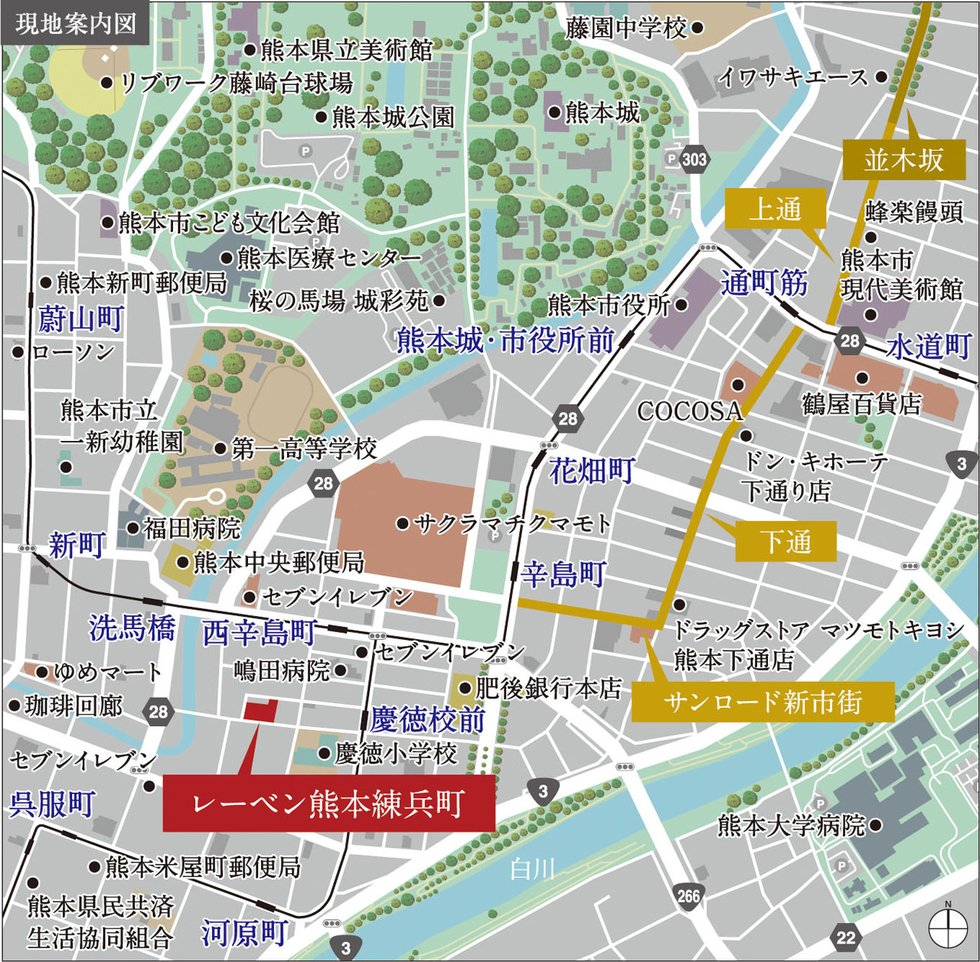 現地案内図