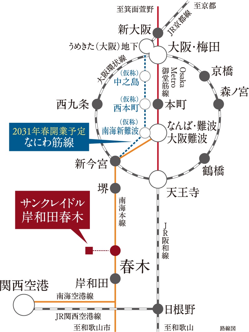 新線「なにわ筋線」