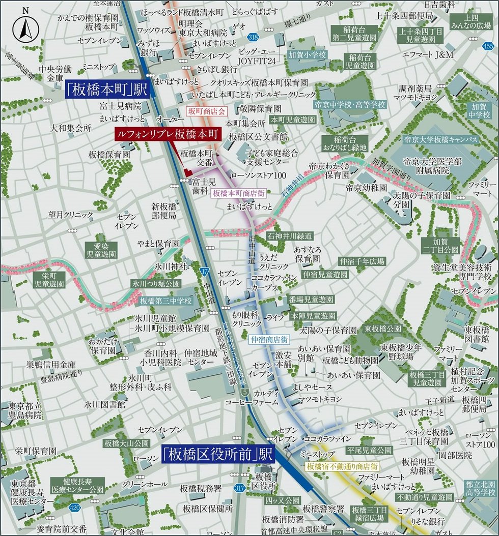 現地案内図（広域）