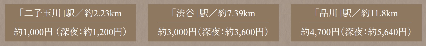 遅くなった日や、ショッピング帰りに便利なタクシー。