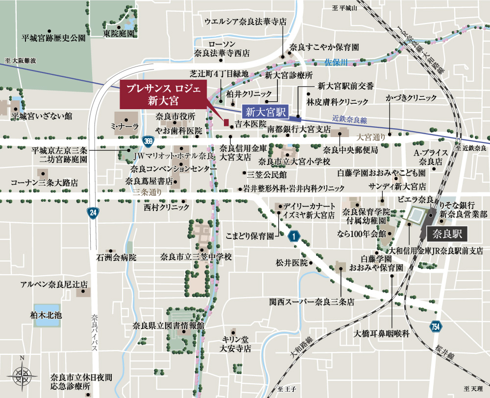 現地案内図