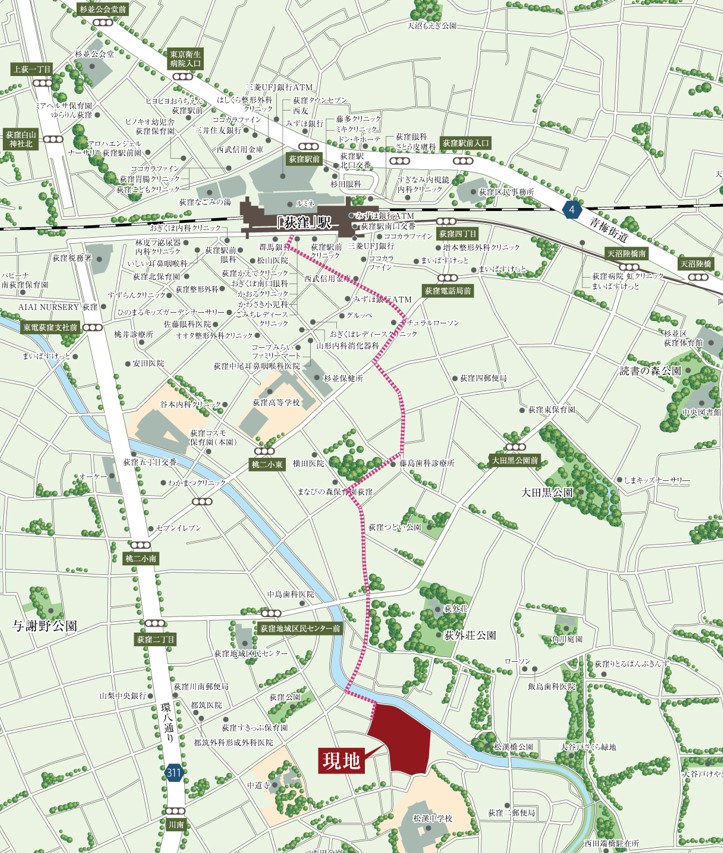 現地案内図