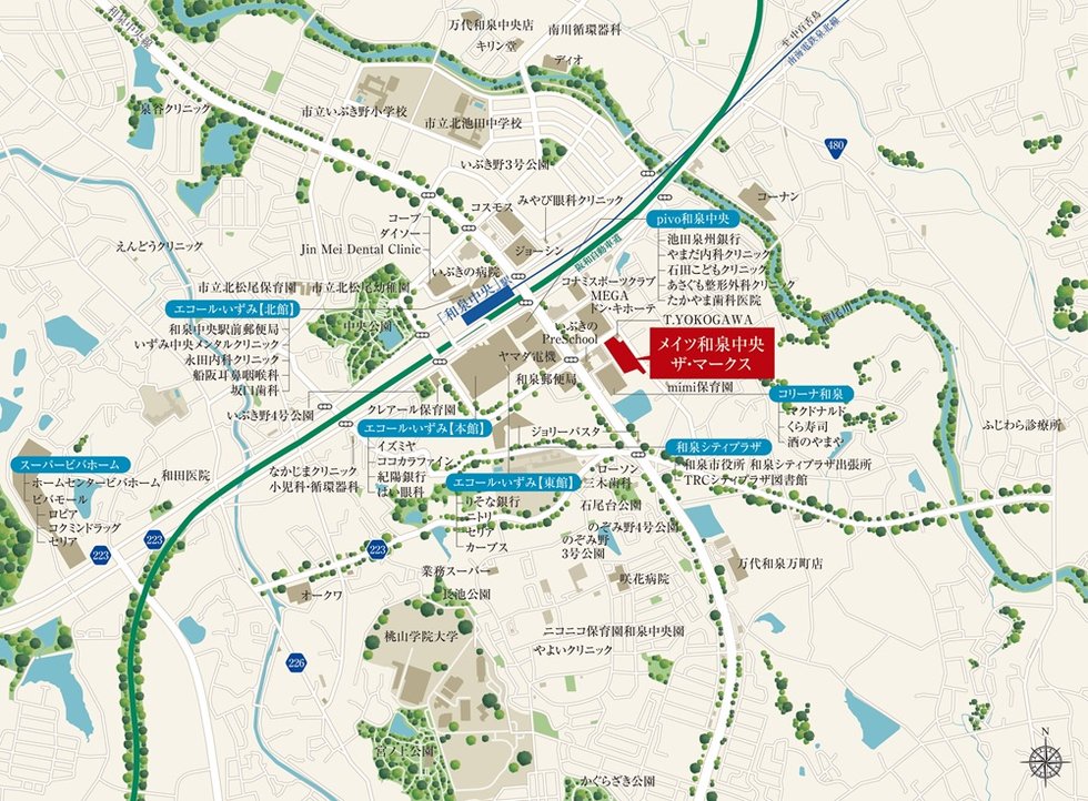 現地案内図