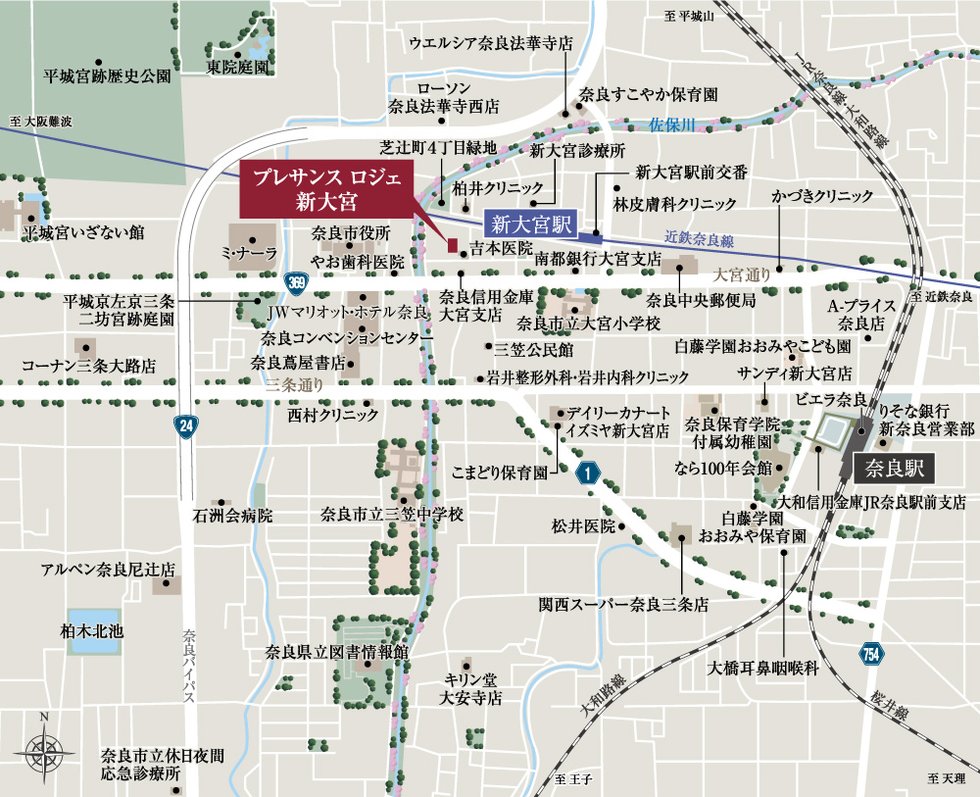 現地案内図