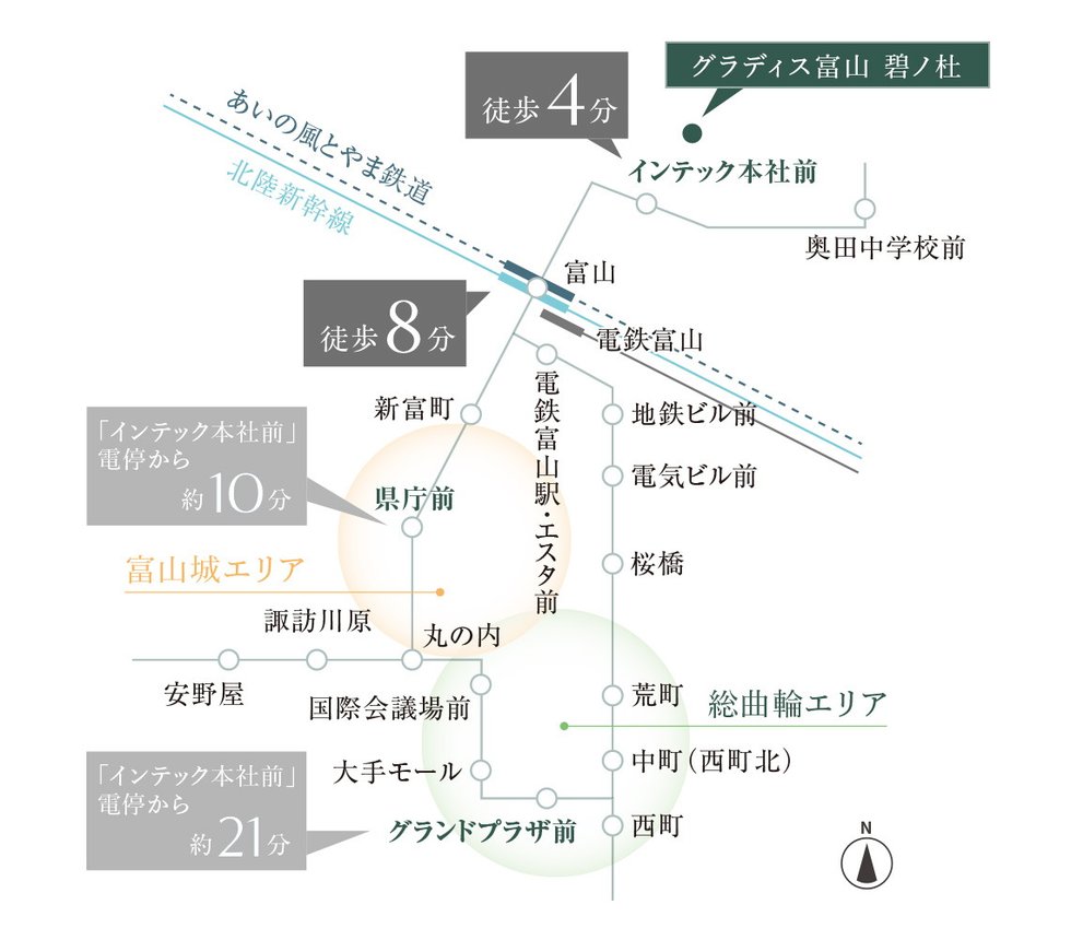 市内電車で広がる、自在なアクセス。