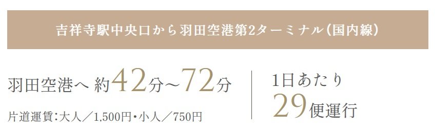 高速バスでスムーズに、空港やレジャーへ。