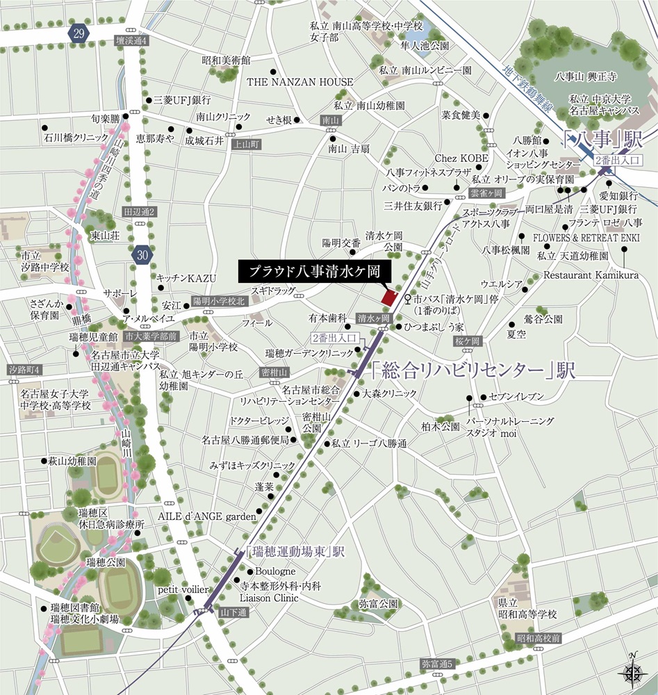 現地案内図