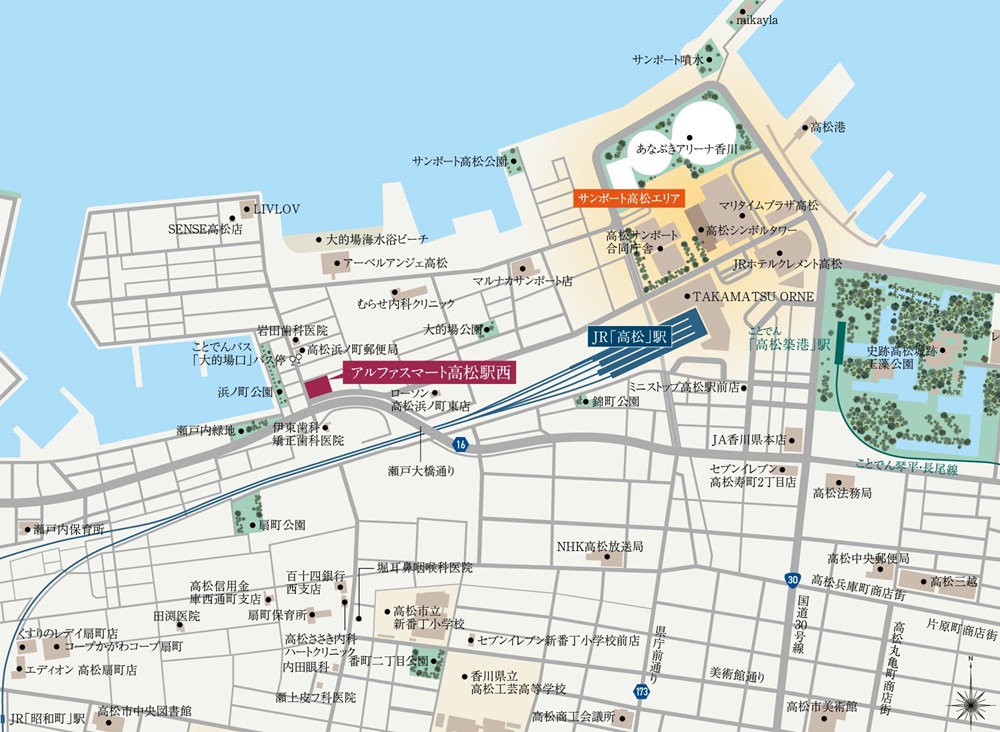 建設予定地案内図