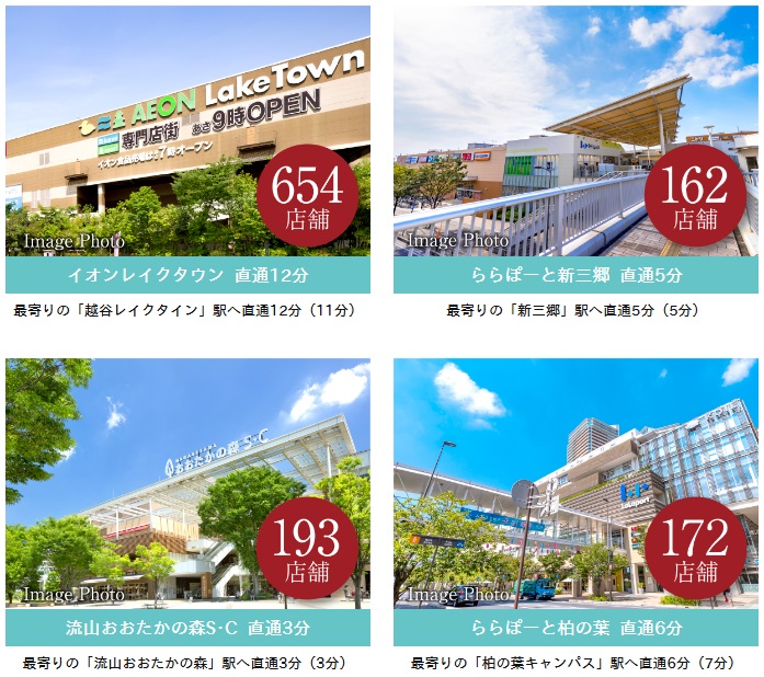大規模商業施設を楽しめる贅沢な日常へ。
