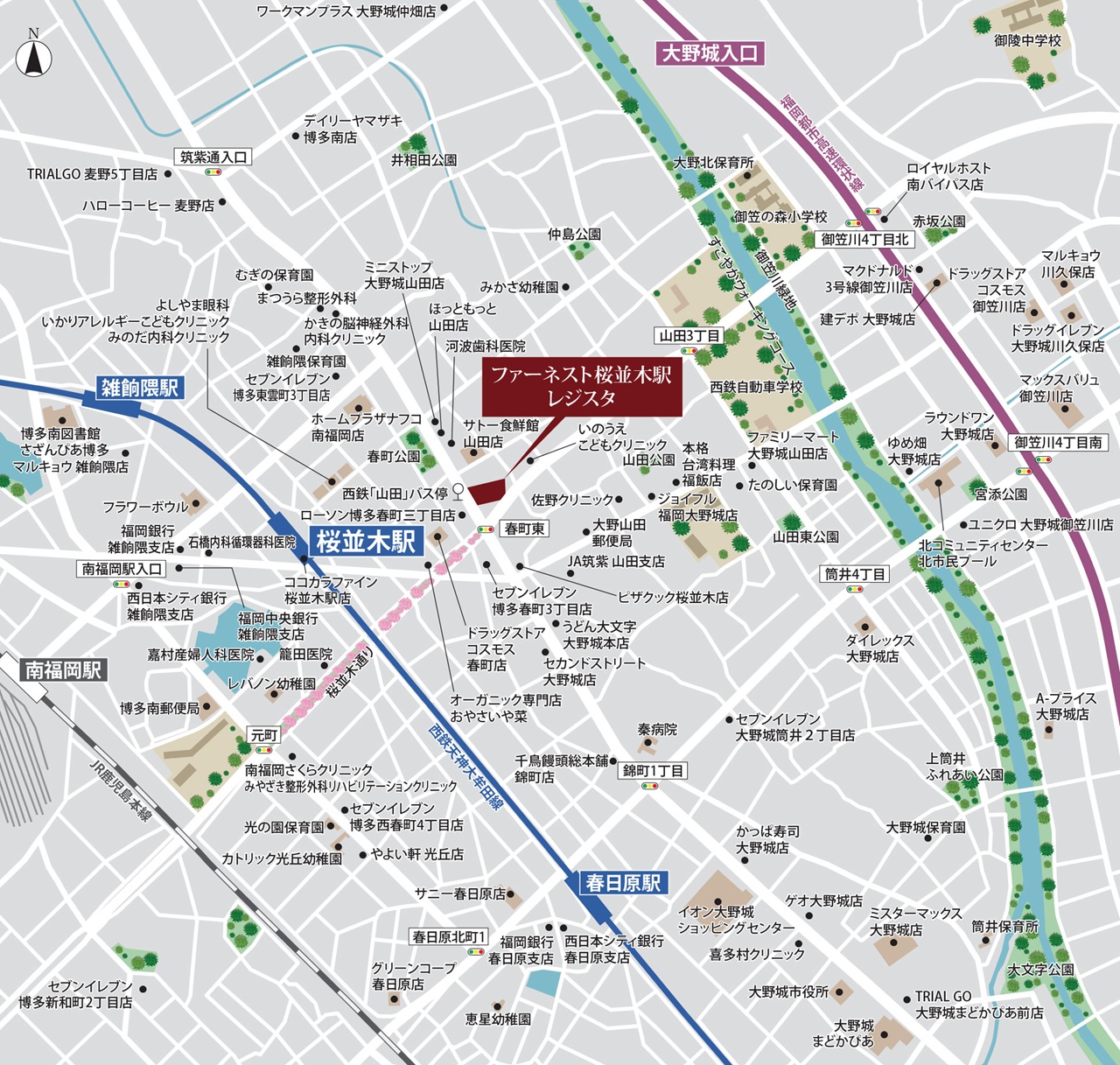 現地案内図