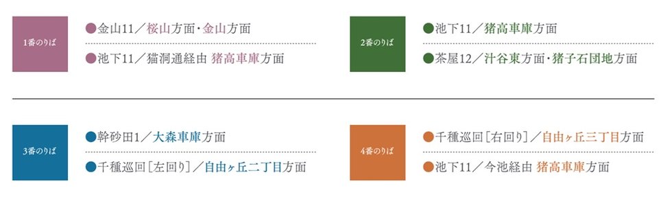 身近な足として利用できるバスネットワークも充実。