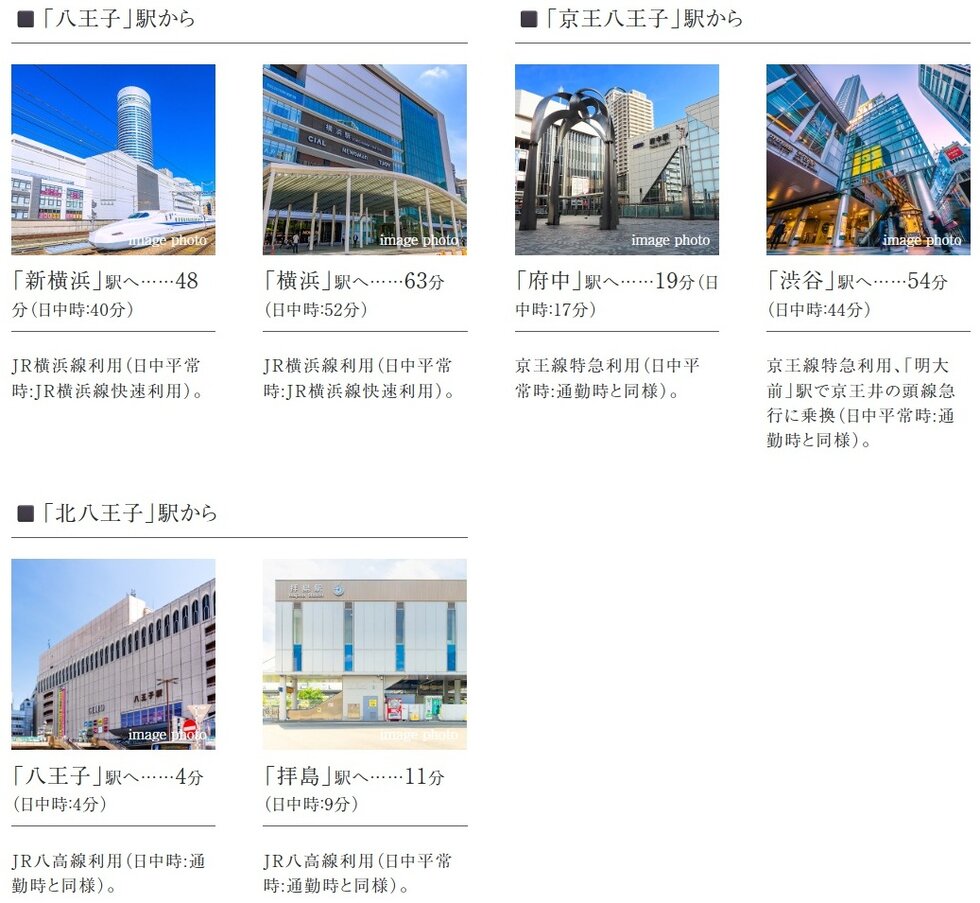 その他、行先に合わせて使い分ける
5駅5路線※1利用可能な、マルチアクセスの利便。