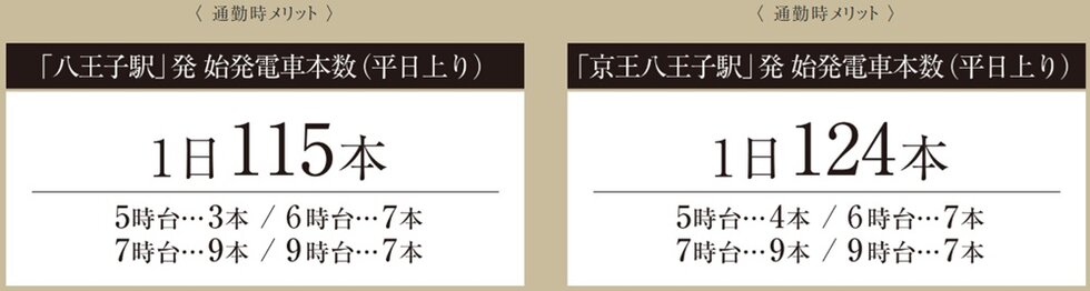 「八王子」「京王八王子」駅も
マルチに使いこなす