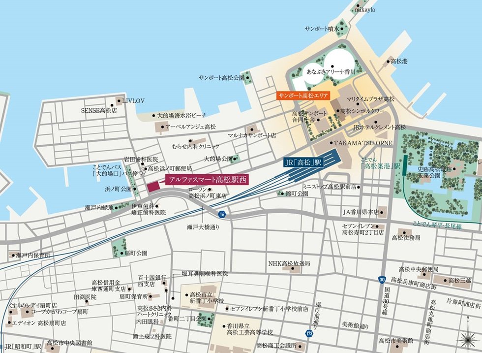 建設予定地案内図