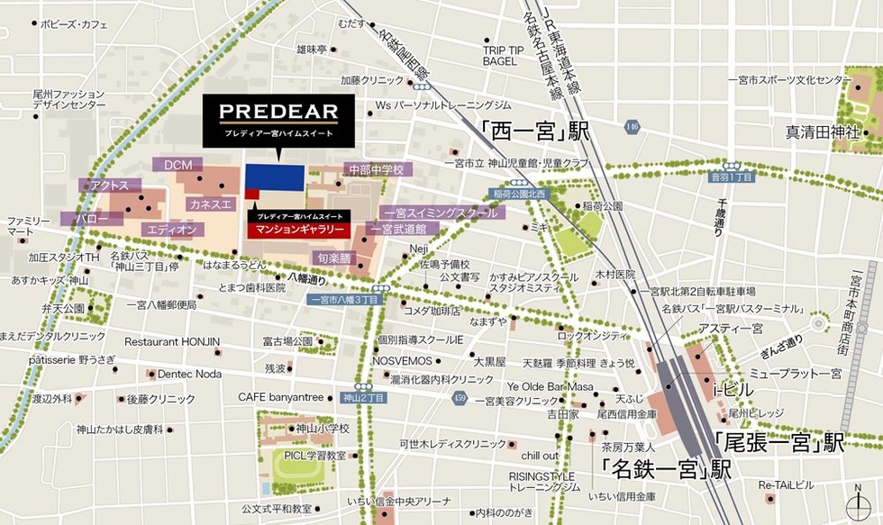 現地・周辺案内図