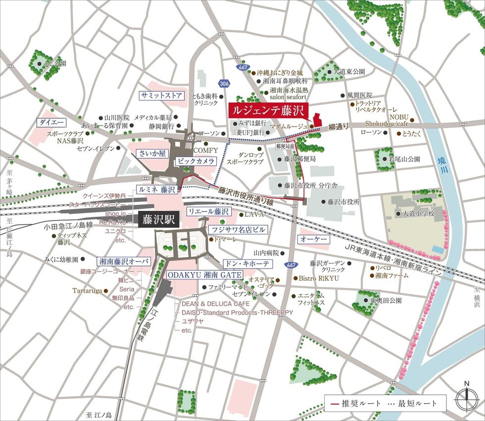 現地案内図