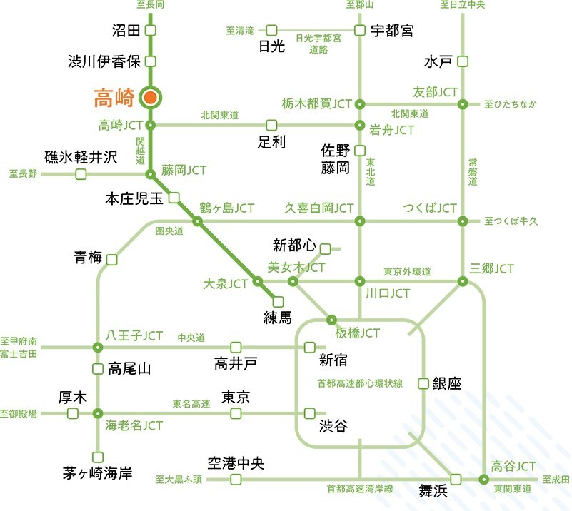 高速道路の利用もスムーズなカーアクセス