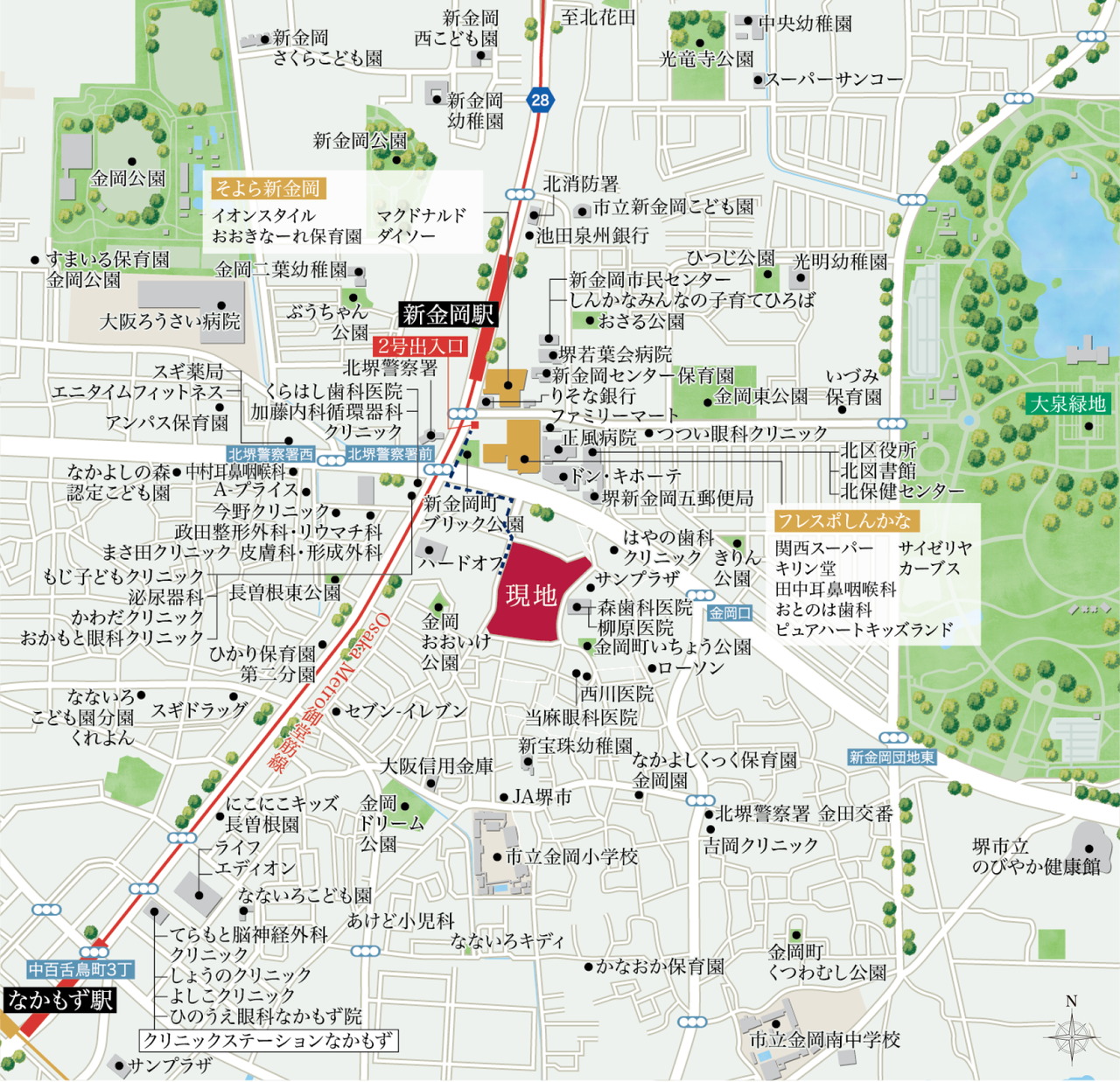 現地案内図