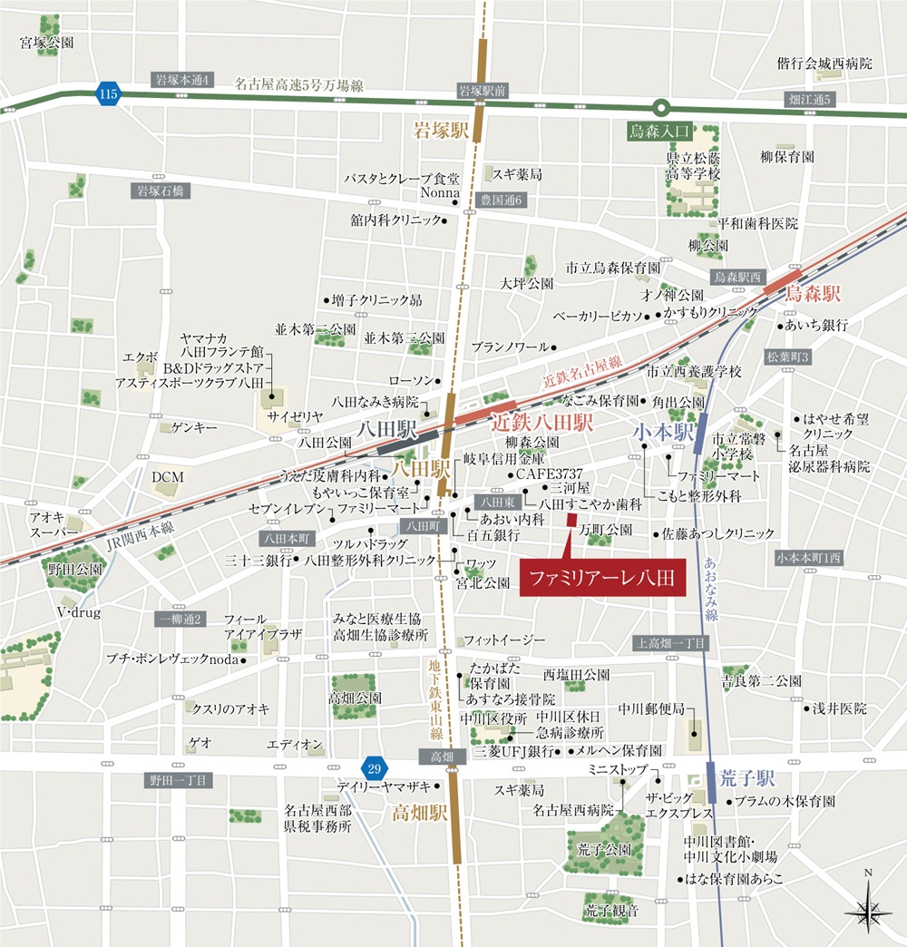 現地案内図