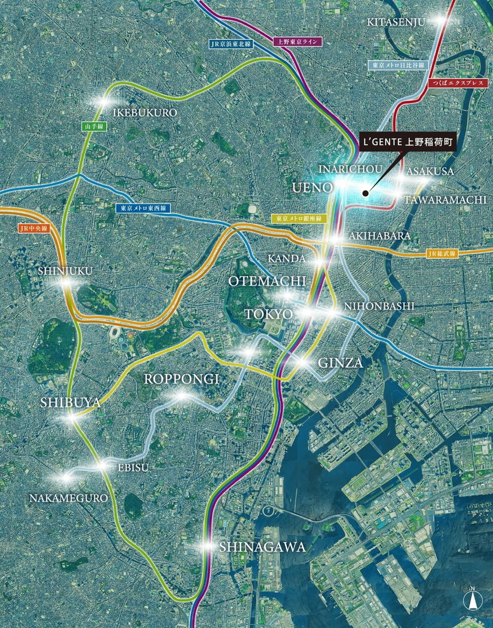 銀座線＆山手線「上野」駅を使いこなし、煌びやかなTOKYOの贅を享受する。