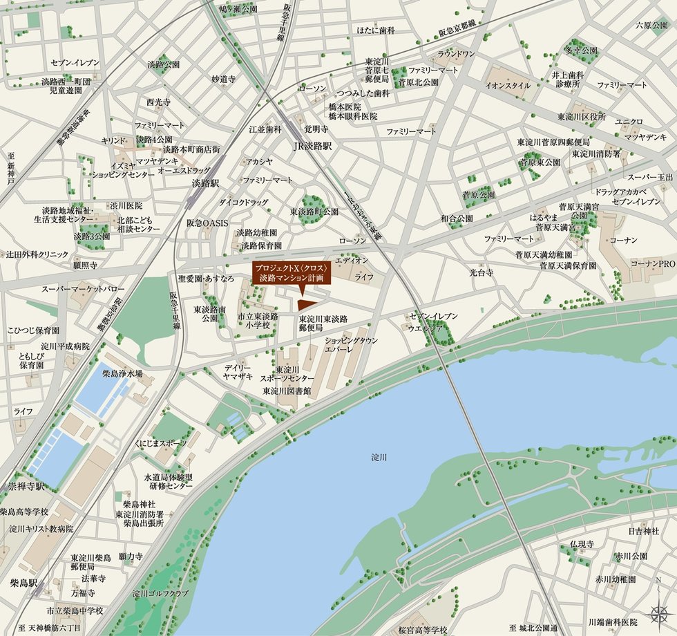 現地案内図
