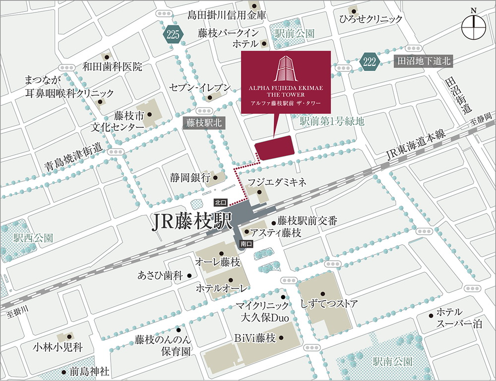 建築予定地案内図