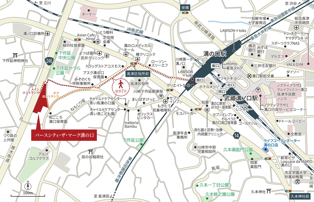 現地案内図