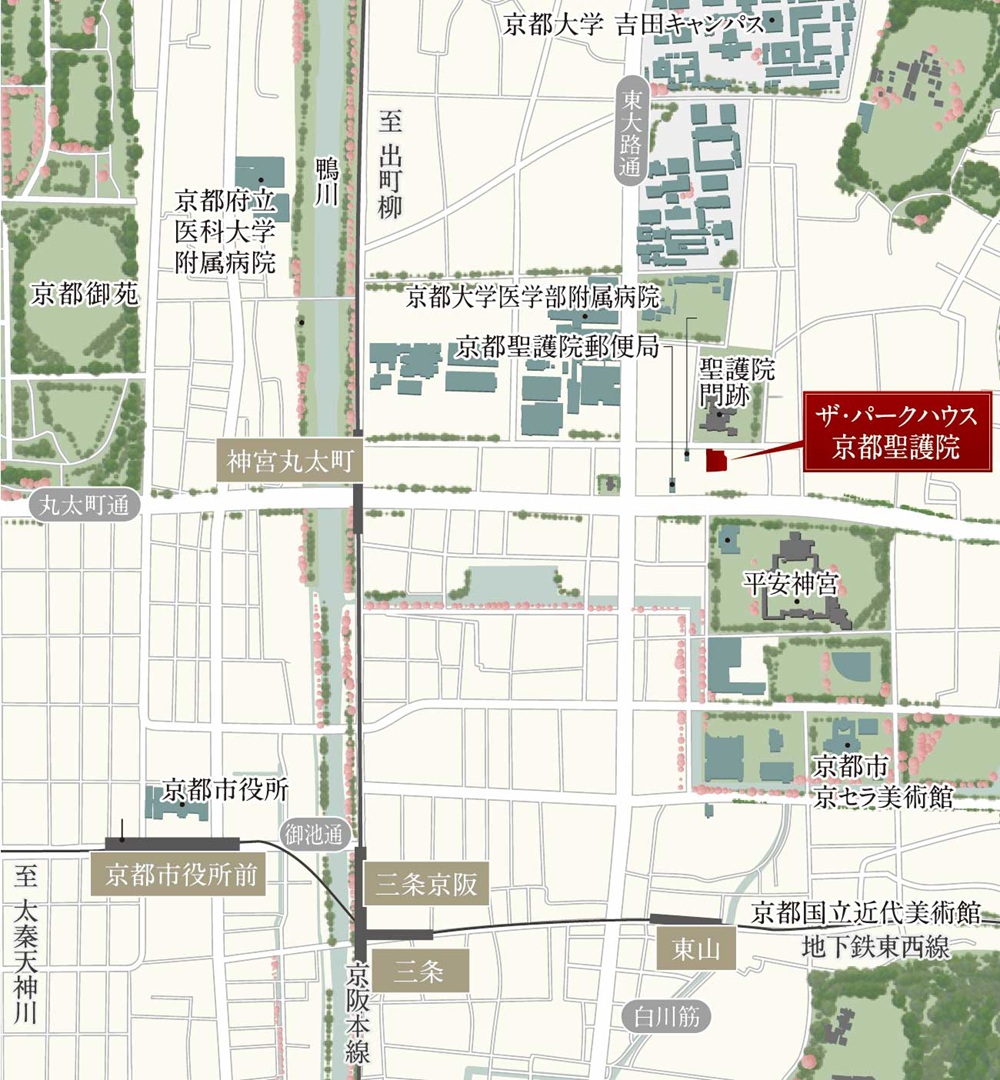 現地拡大案内図