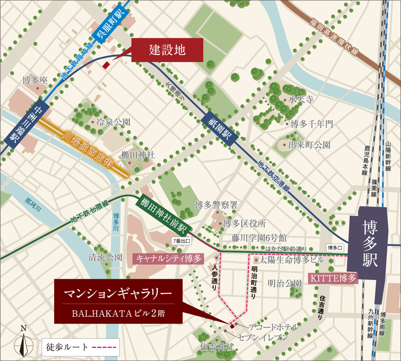 マンションギャラリー案内図