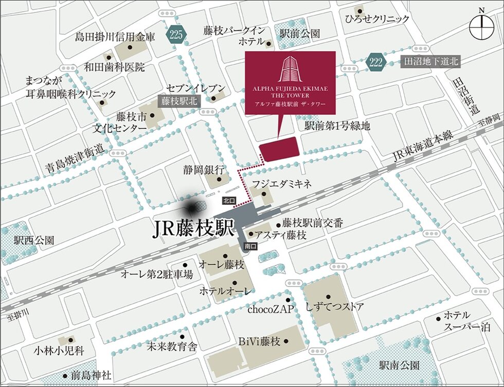 建設予定地案内図