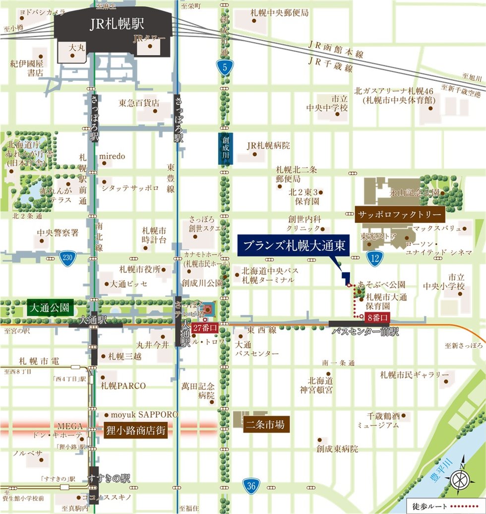 現地案内図