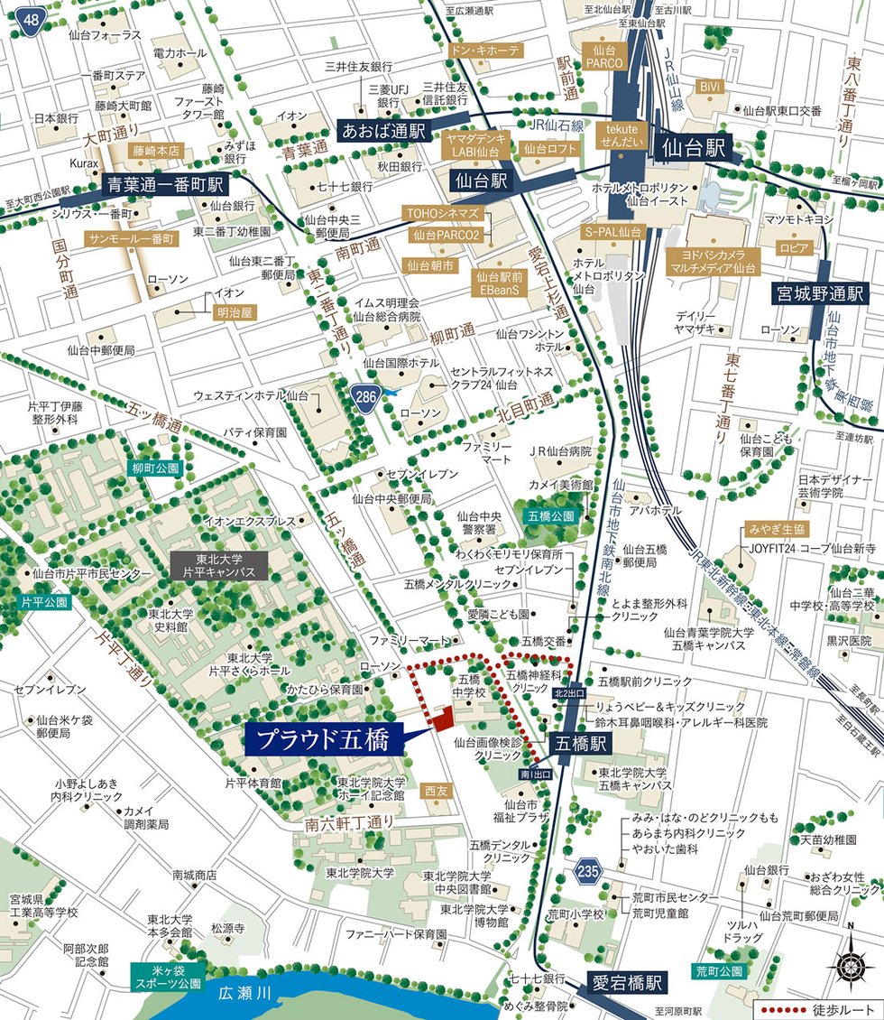 現地案内図