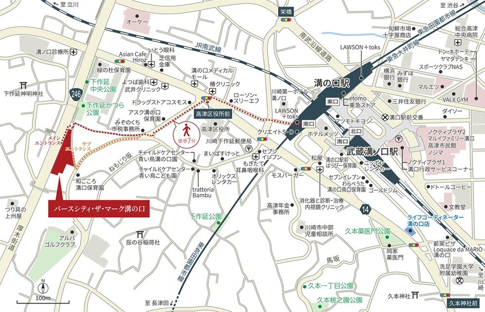 現地案内図