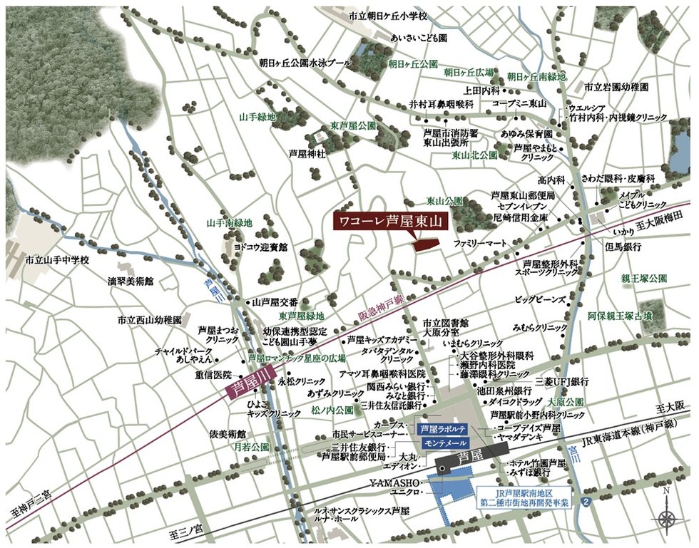 現地案内図